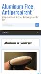 Mobile Screenshot of aluminumfreeantiperspirant.com